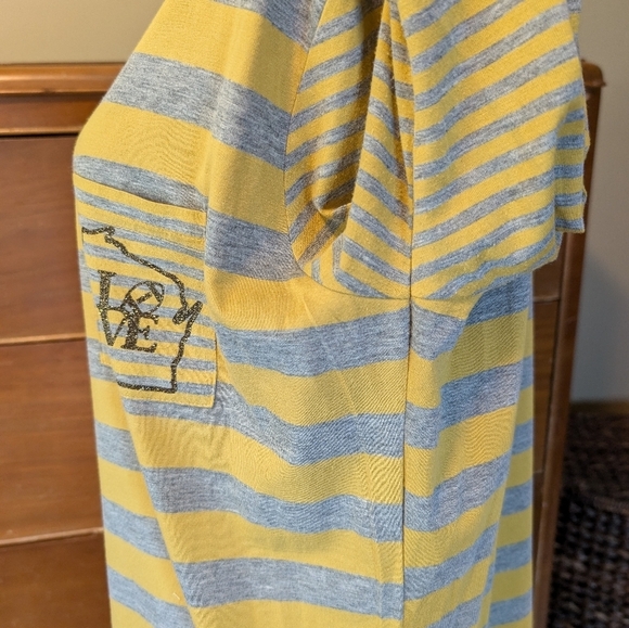 Wisconsin Green Bay Packer Wisconsin Yellow And Gray Long Sleeve - Picture 8 of 11